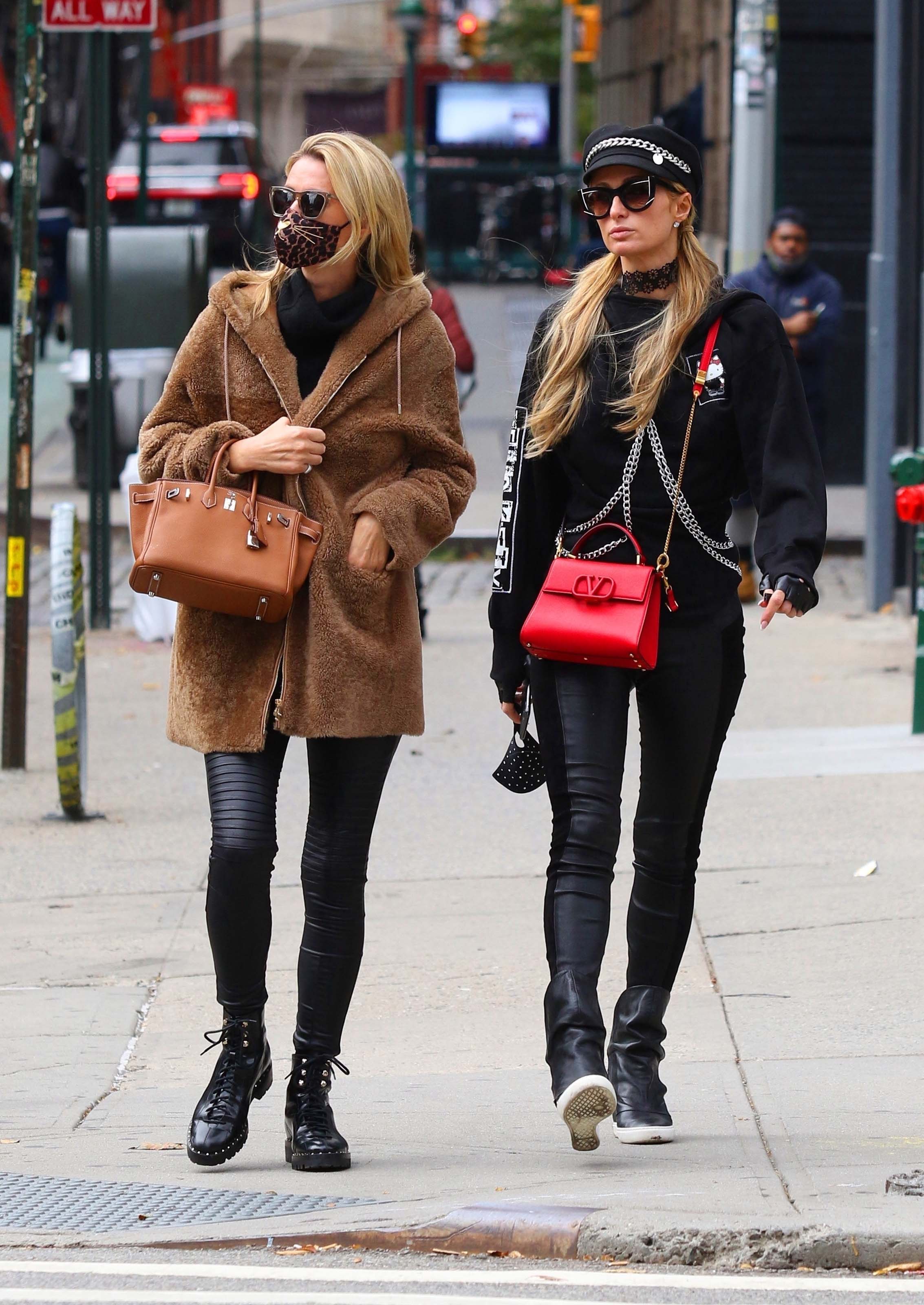 Paris Hilton & Nicky Hilton out shopping in Manhattan’s Soho area