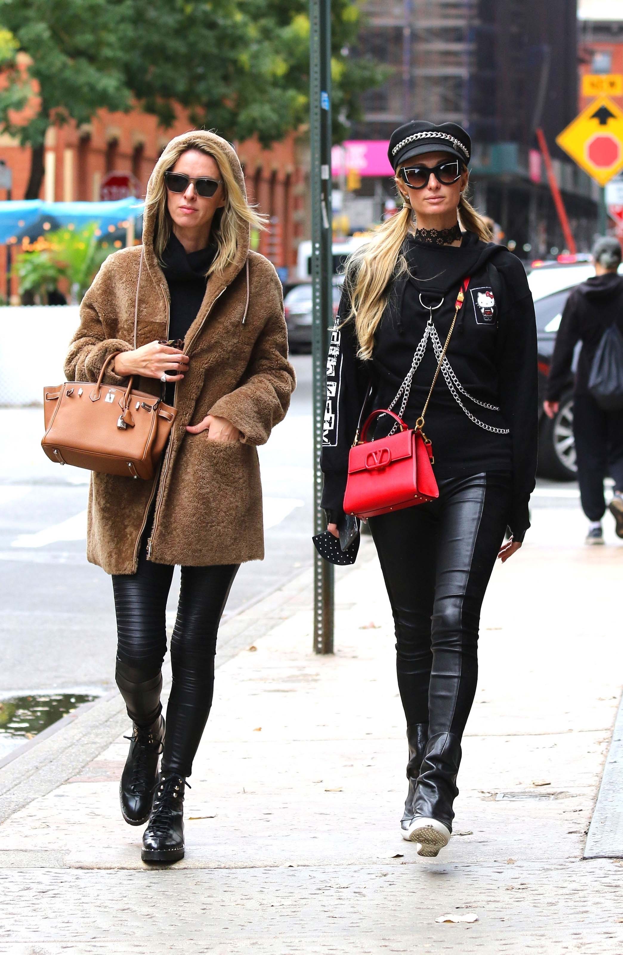 Paris Hilton & Nicky Hilton out shopping in Manhattan’s Soho area