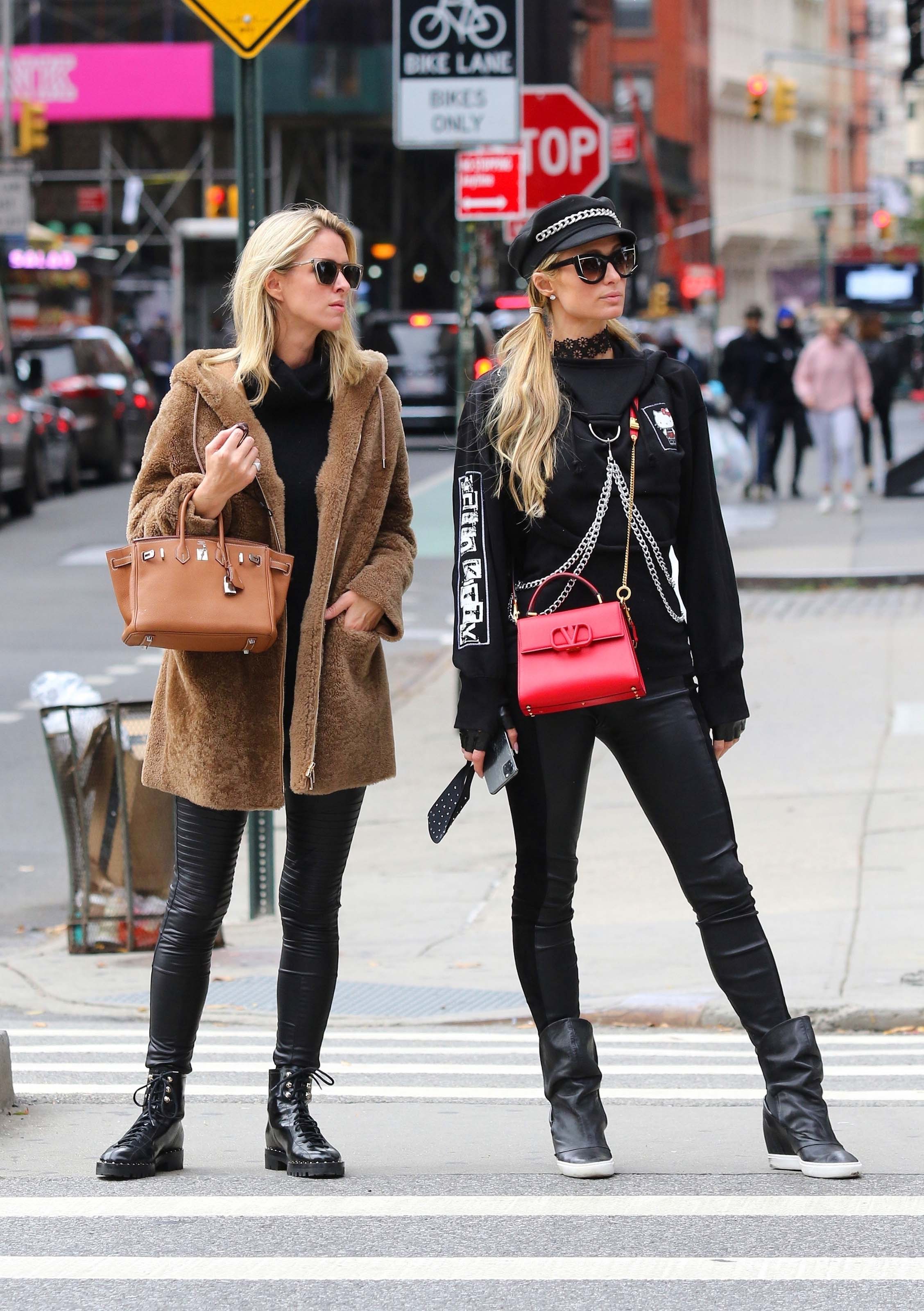 Paris Hilton & Nicky Hilton out shopping in Manhattan’s Soho area