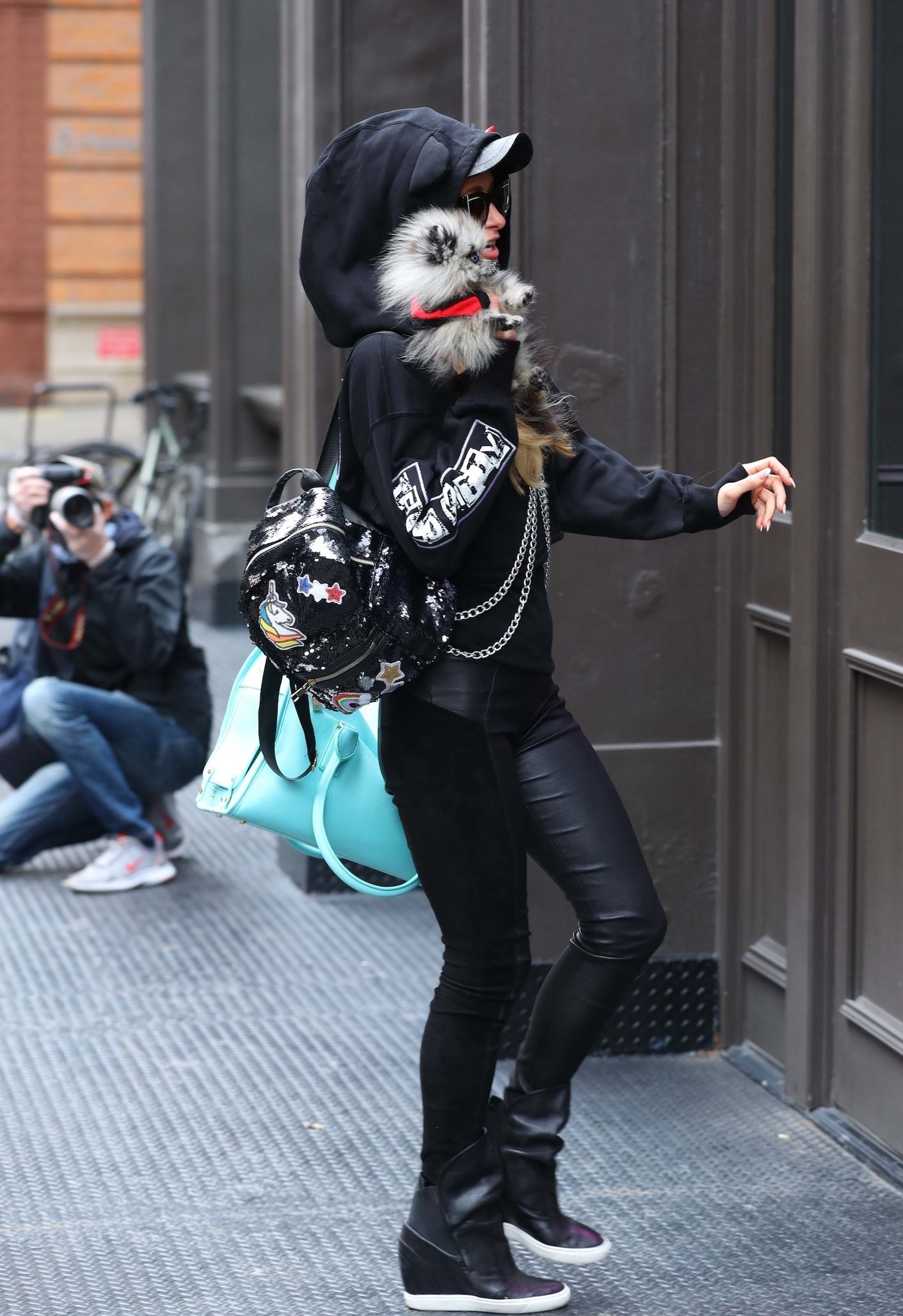 Paris Hilton & Nicky Hilton out shopping in Manhattan’s Soho area