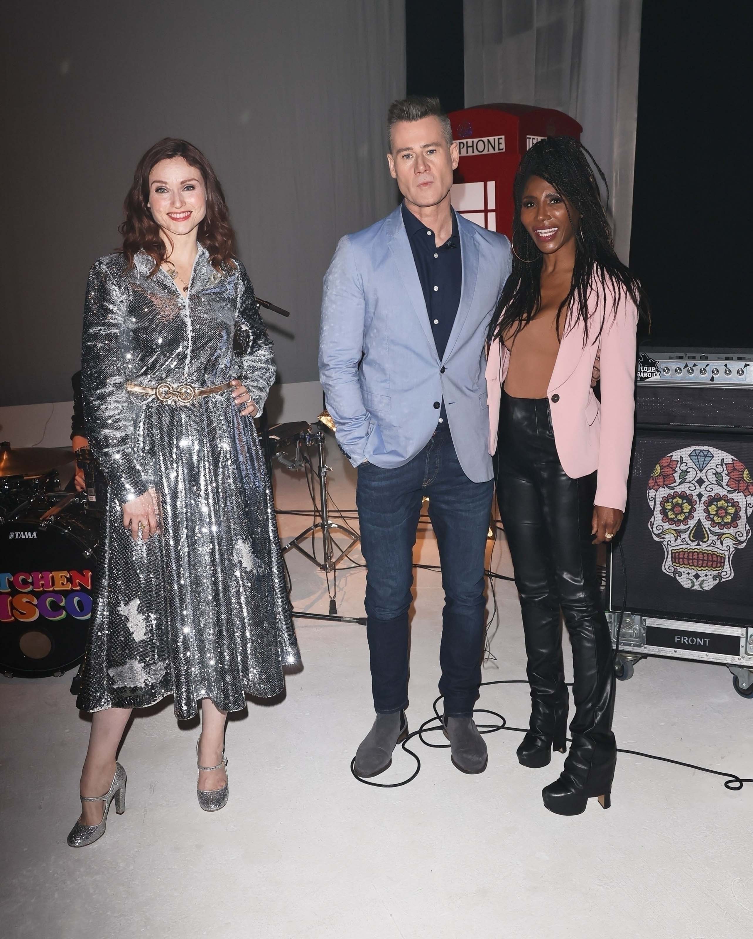 Sinitta seen at film rehearsals for New Years Day