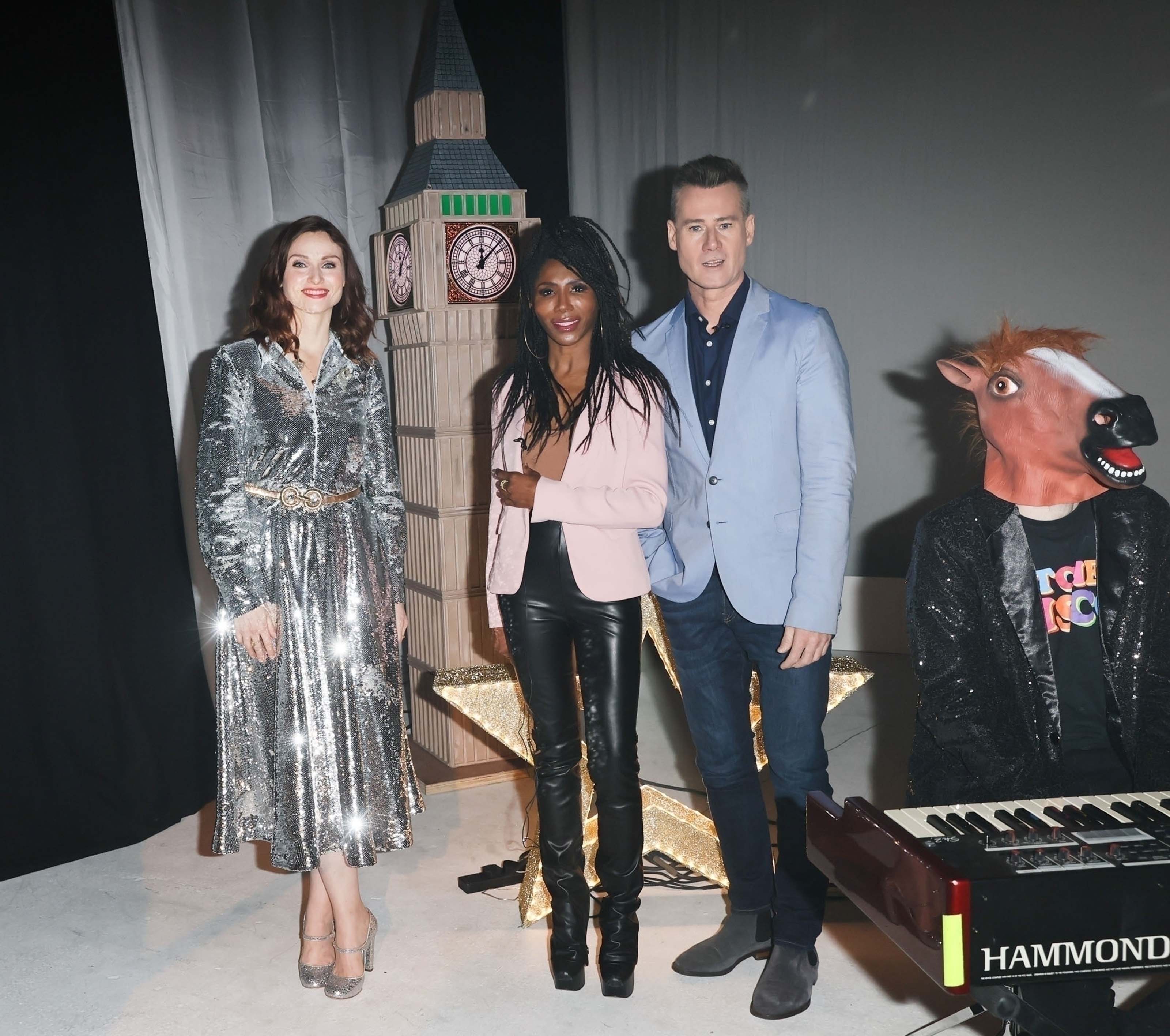 Sinitta seen at film rehearsals for New Years Day