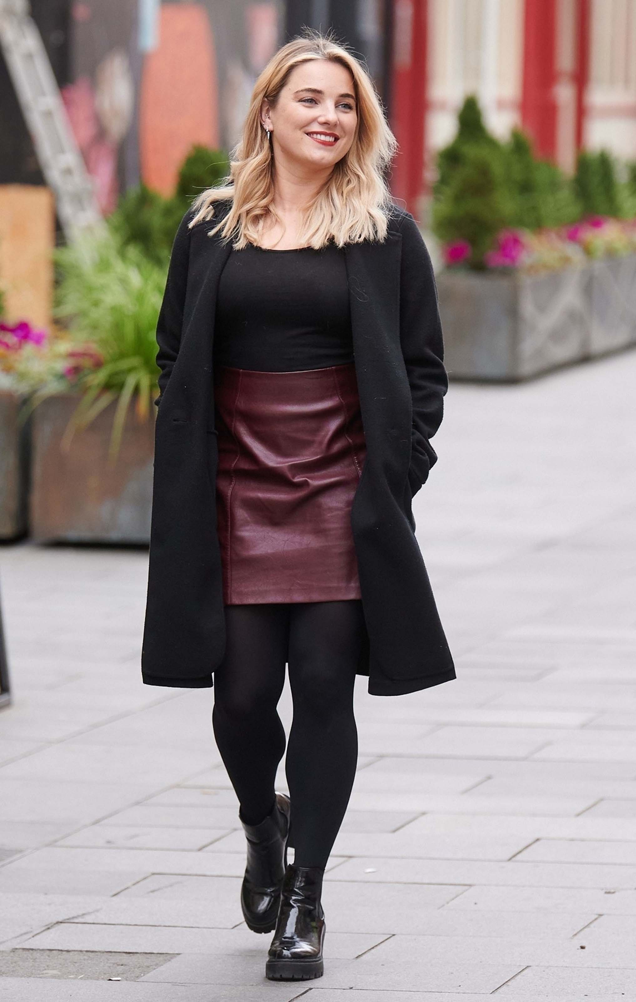 Sian Welby seen at Global Radio Studios in London