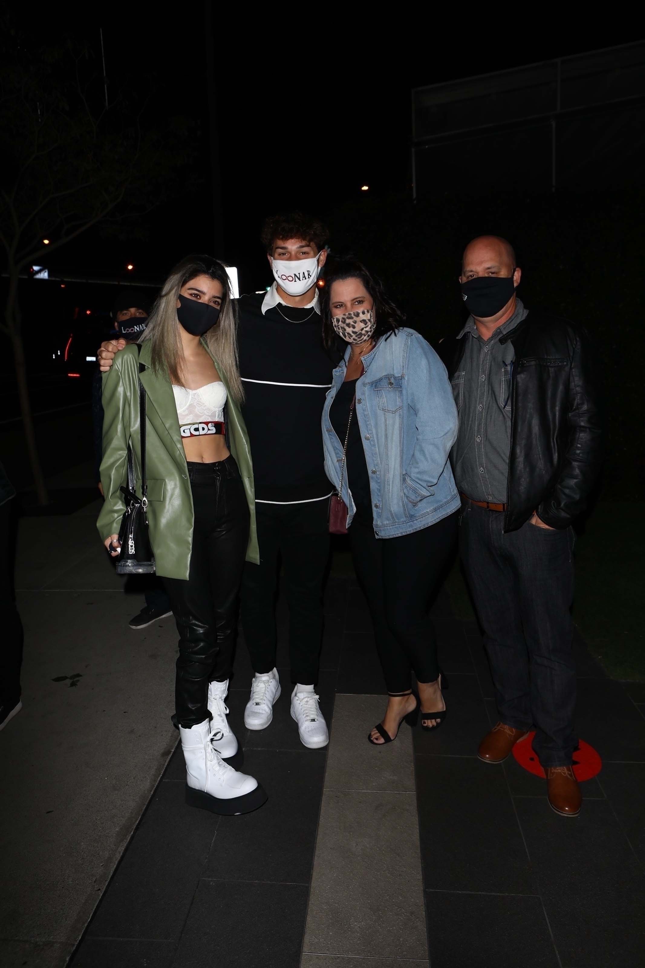 Dixie D’amelio is seen out celebrating with friends