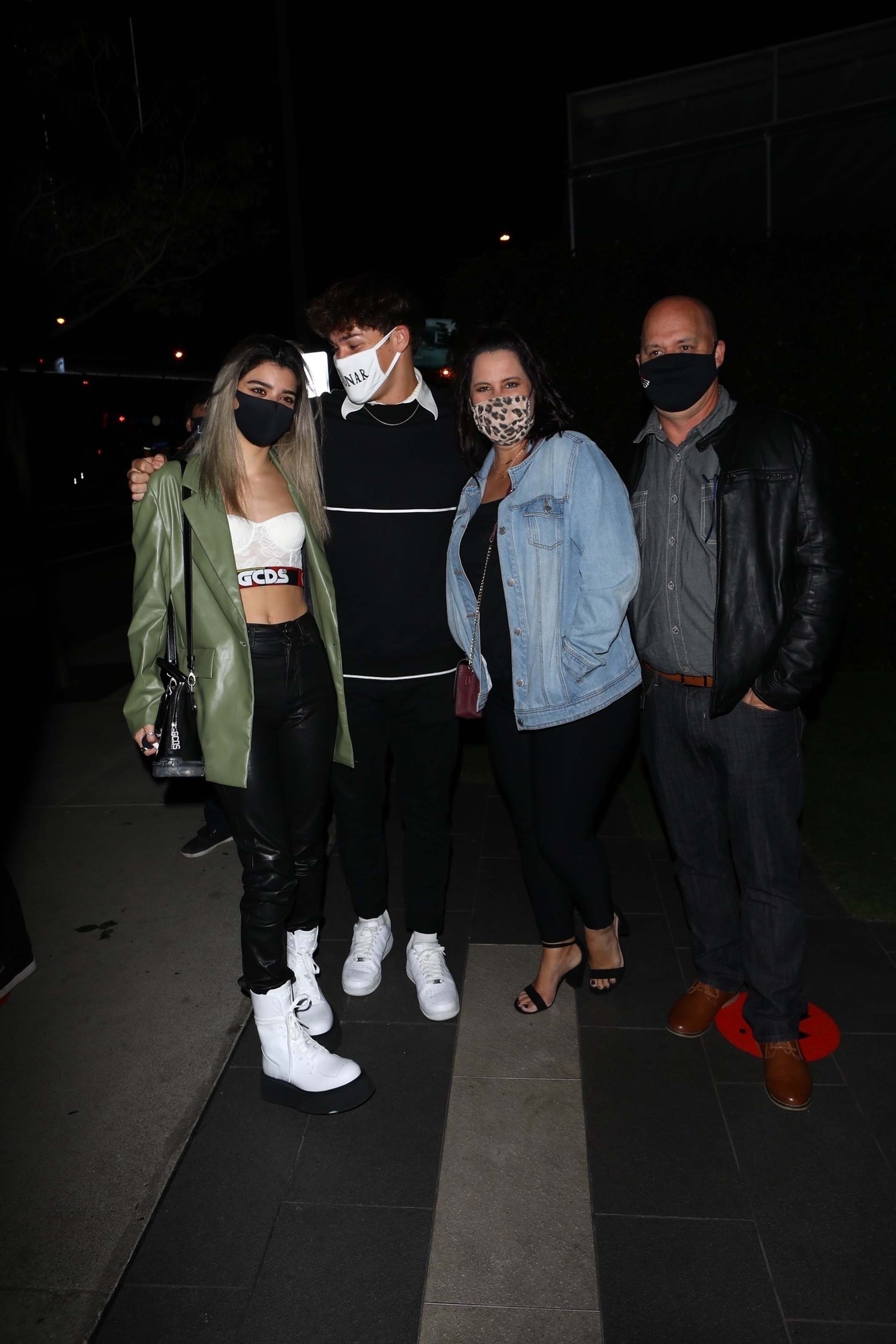 Dixie D’amelio is seen out celebrating with friends