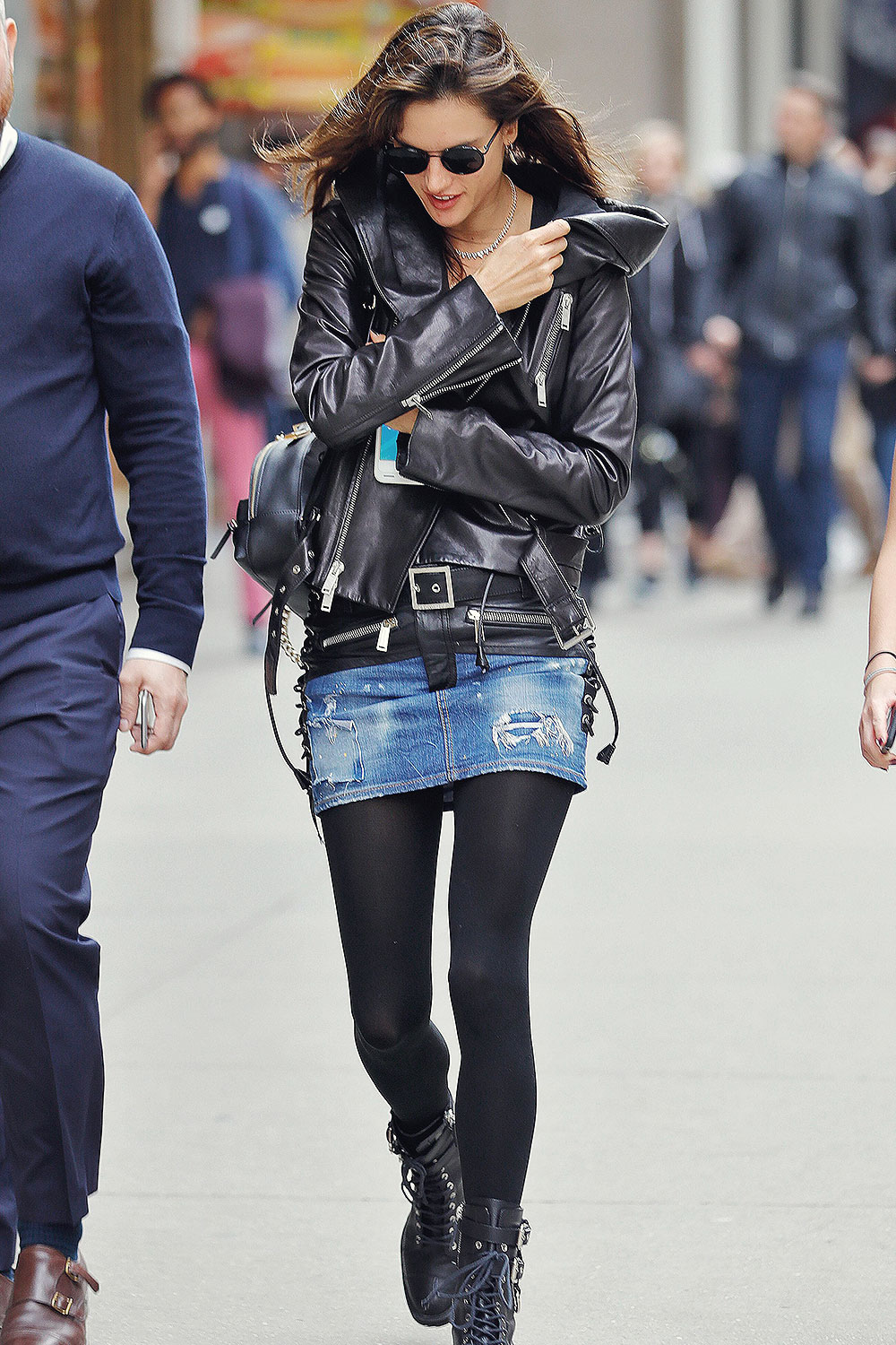 Alessandra Ambrosio out in NYC