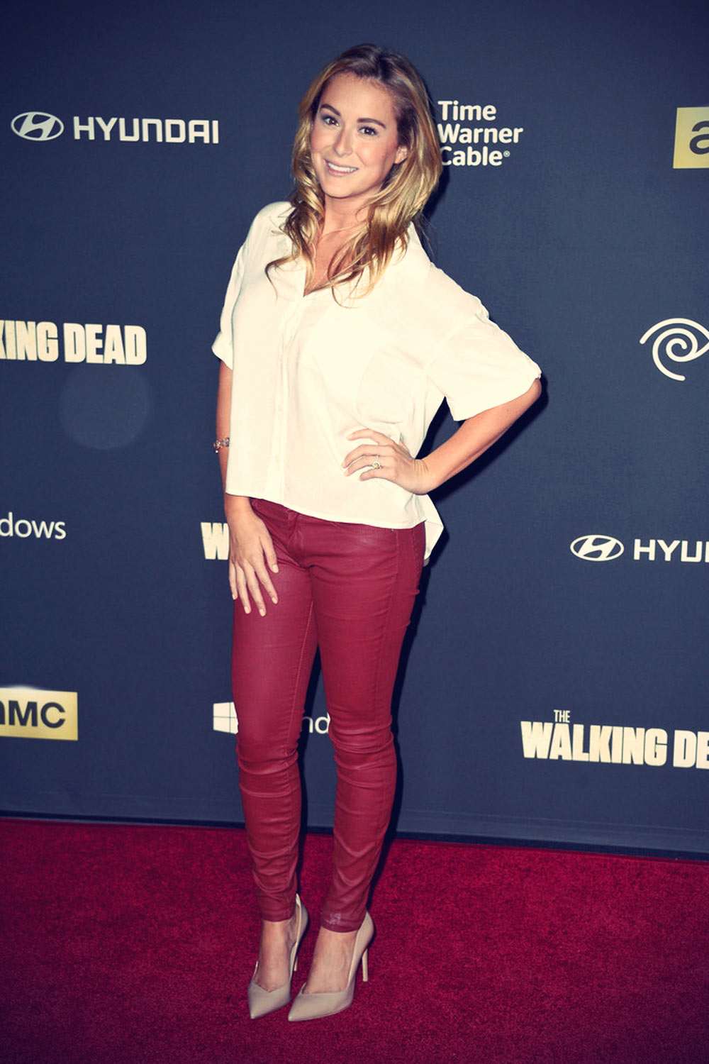 Alexa Vega attends The Walking Dead 4th Season Premiere