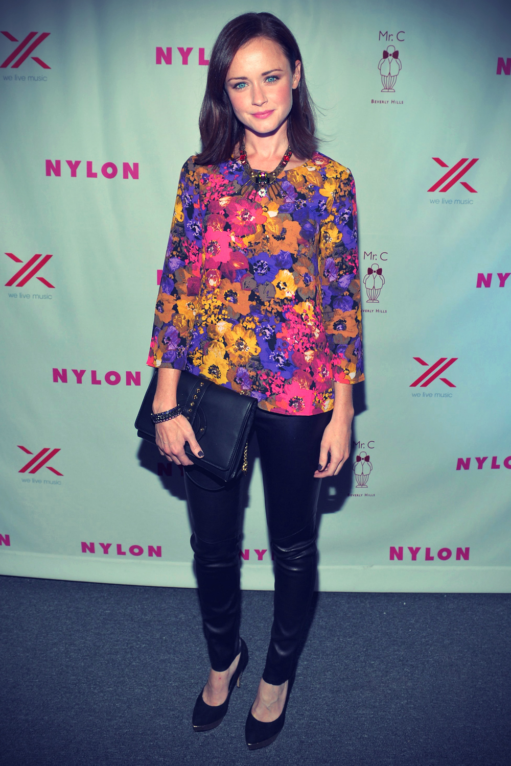 Alexis Bledel at Nylon September TV Issue Party