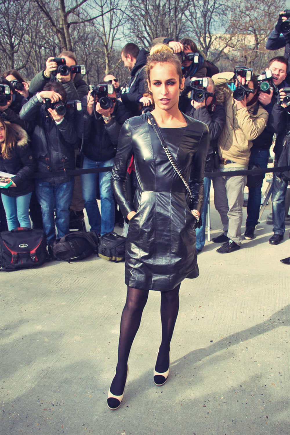 Alice Dellal attends the Chanel Fall/Winter 2013 Ready-to-Wear show