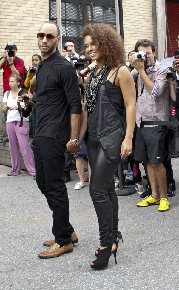 Alicia Keys arriving at the Alexander Wang Showing in NYC