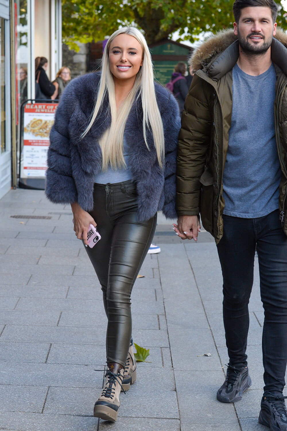Amber Turner filming Towie