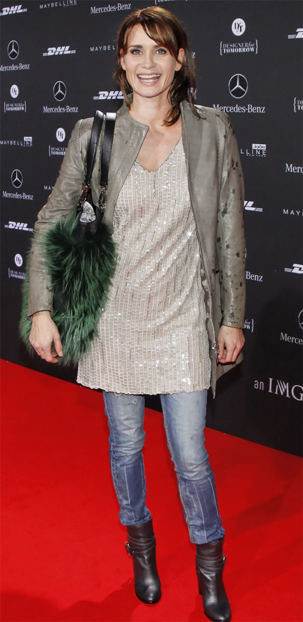 Anja Kling  at Mercedes Benz Fashion Week