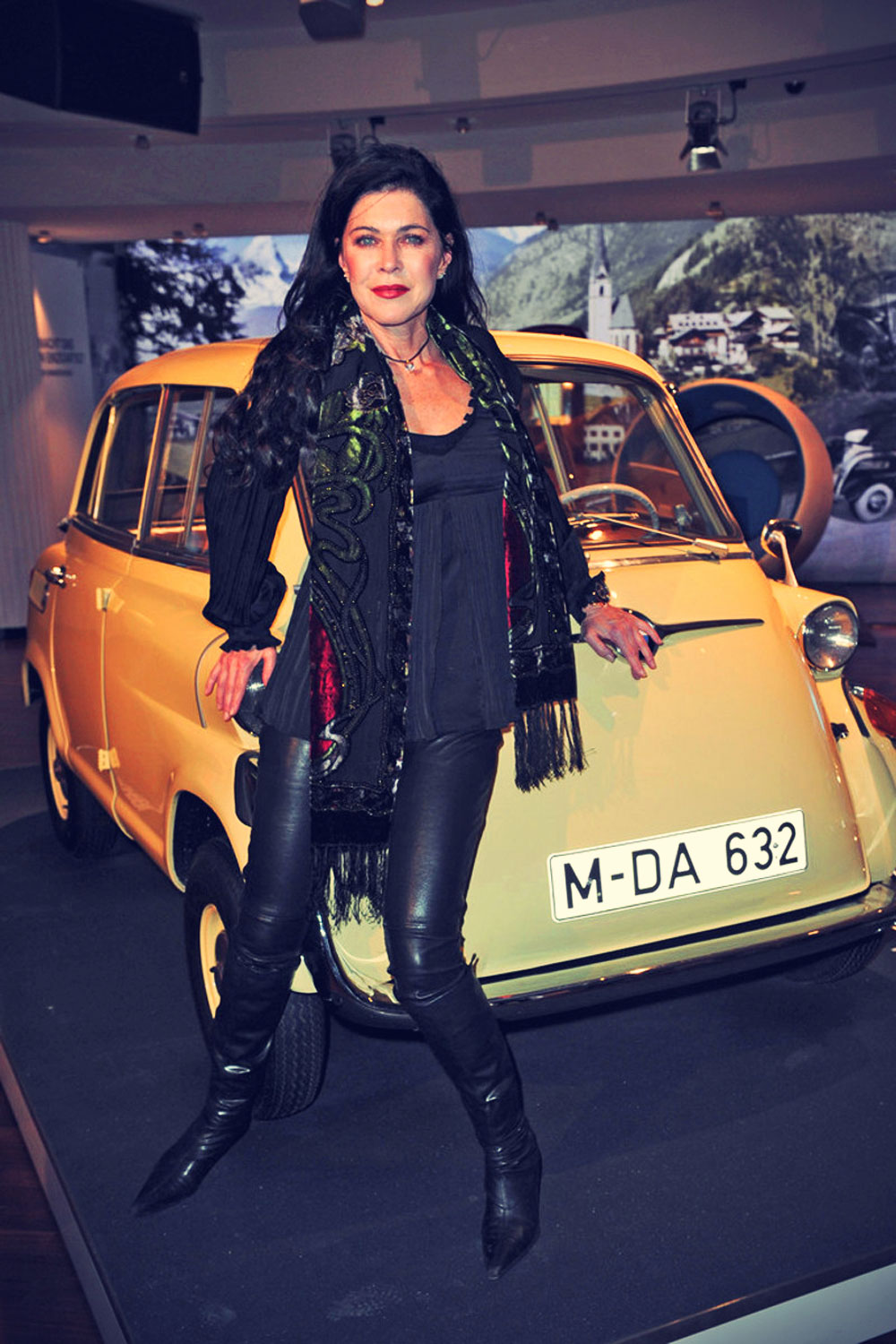 Anja Kruse at the BMW Kalender opening in Munich