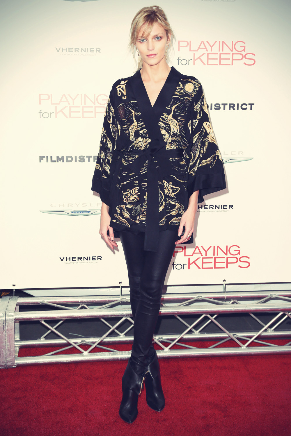 Anja Rubik attends screening of Playing For Keeps