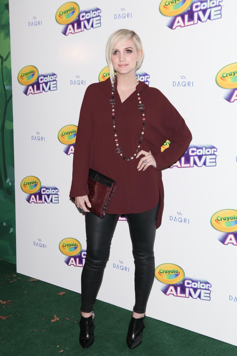 Ashlee Simpson attends Crayola Color Alive Launch