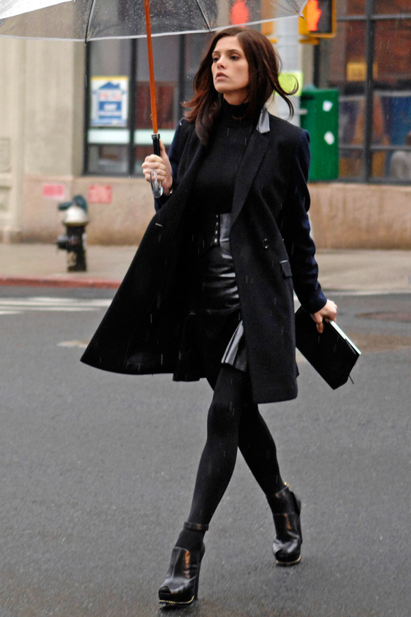 Ashley Greene during a photo shoot for DKNY in NY