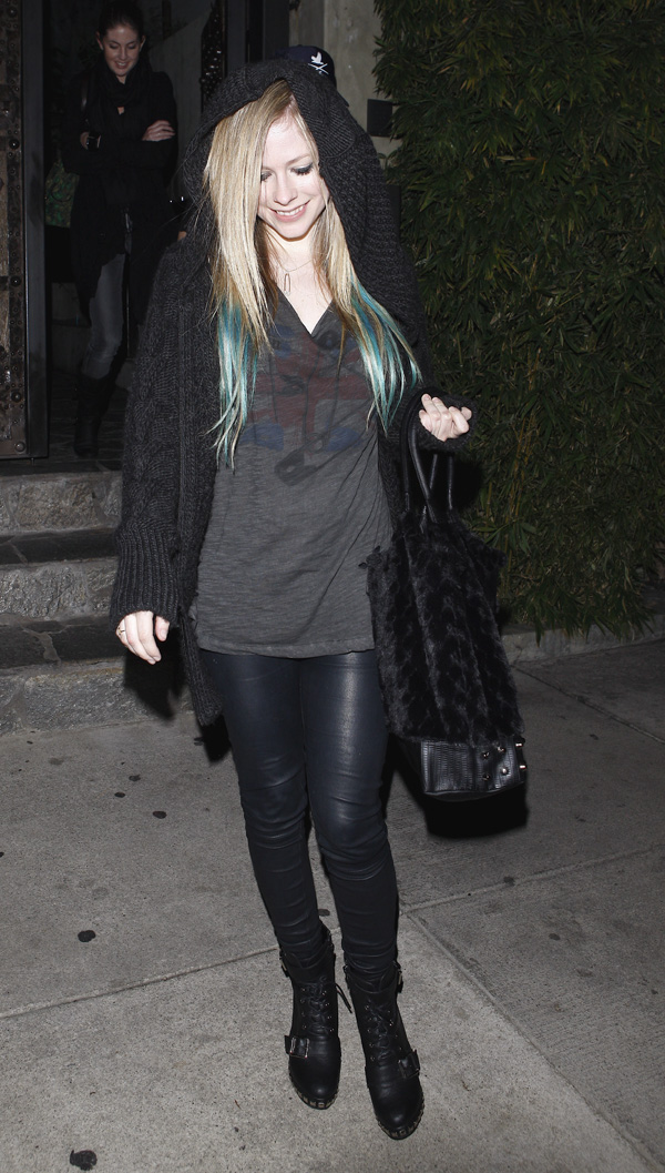 Avril Lavigne at Koi Restaurant in LA