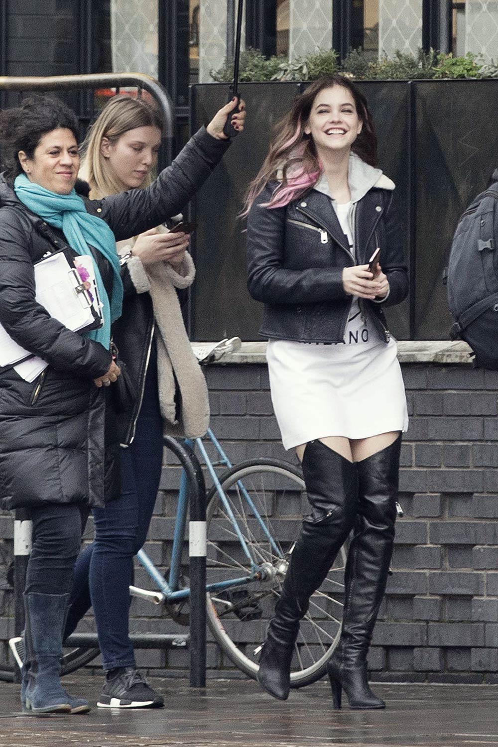 Barbara Palvin seen in East London