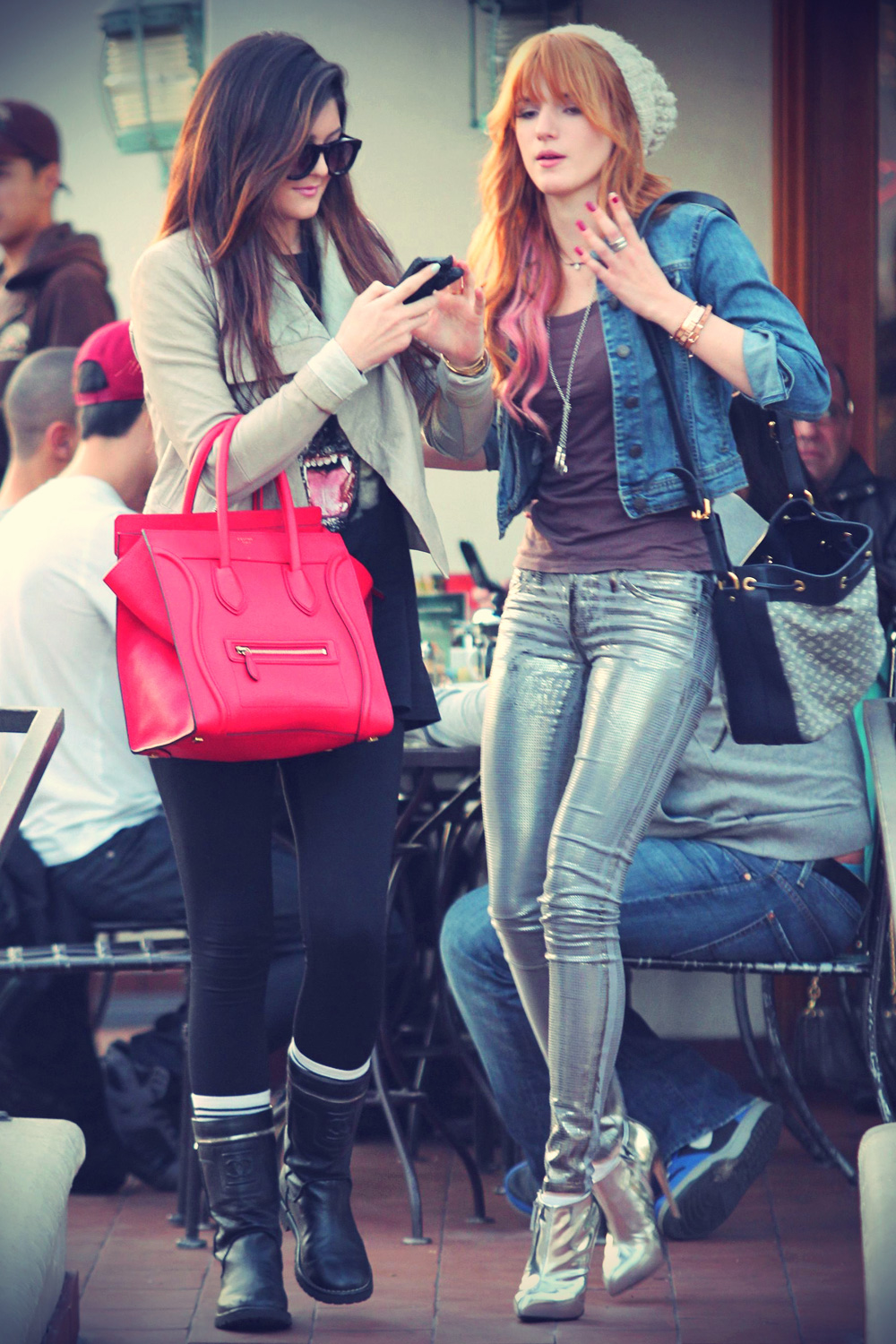 Bella Thorne and Kylie Jenner out and about candids