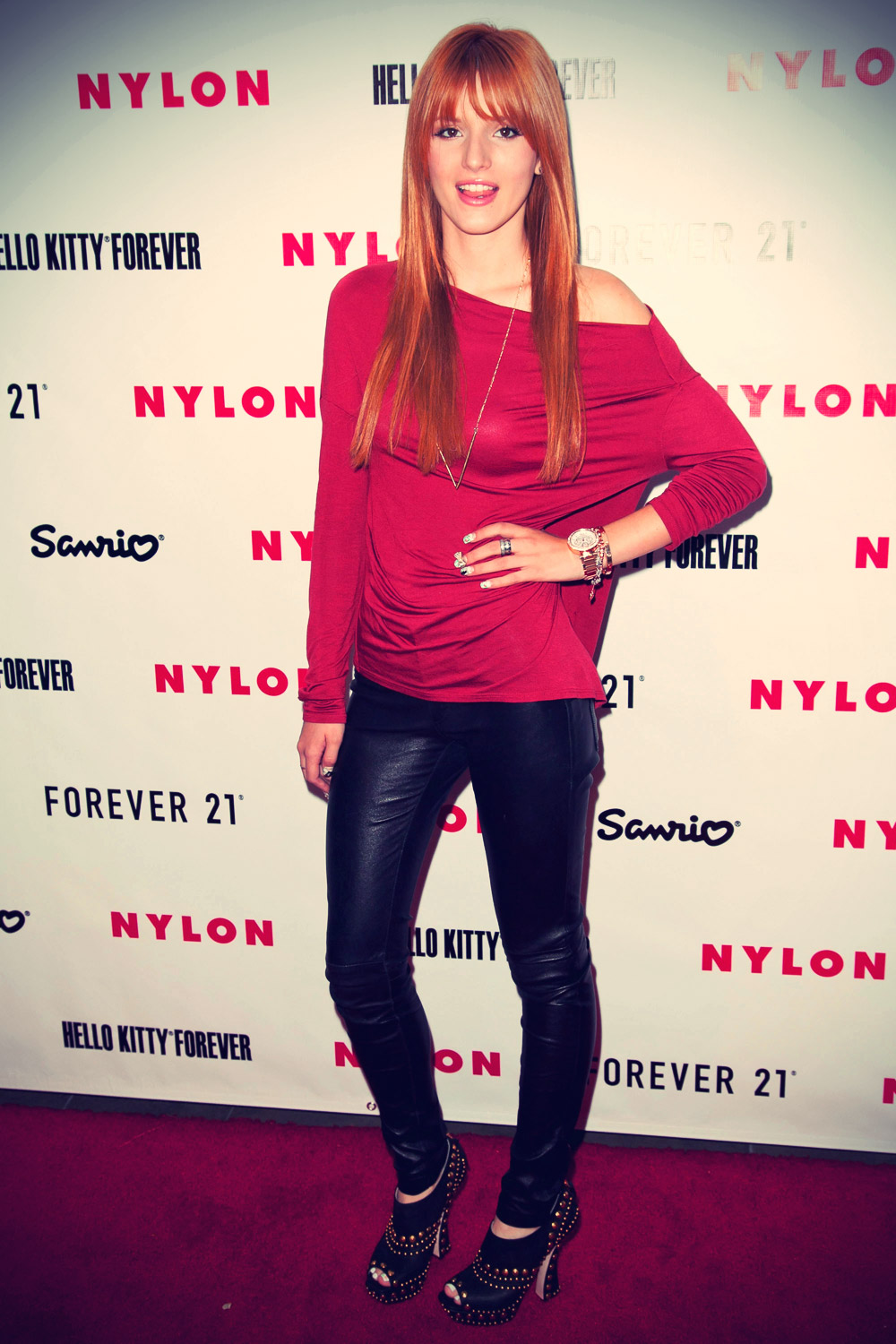 Bella Thorne attended the celebration of Nylon Magazine