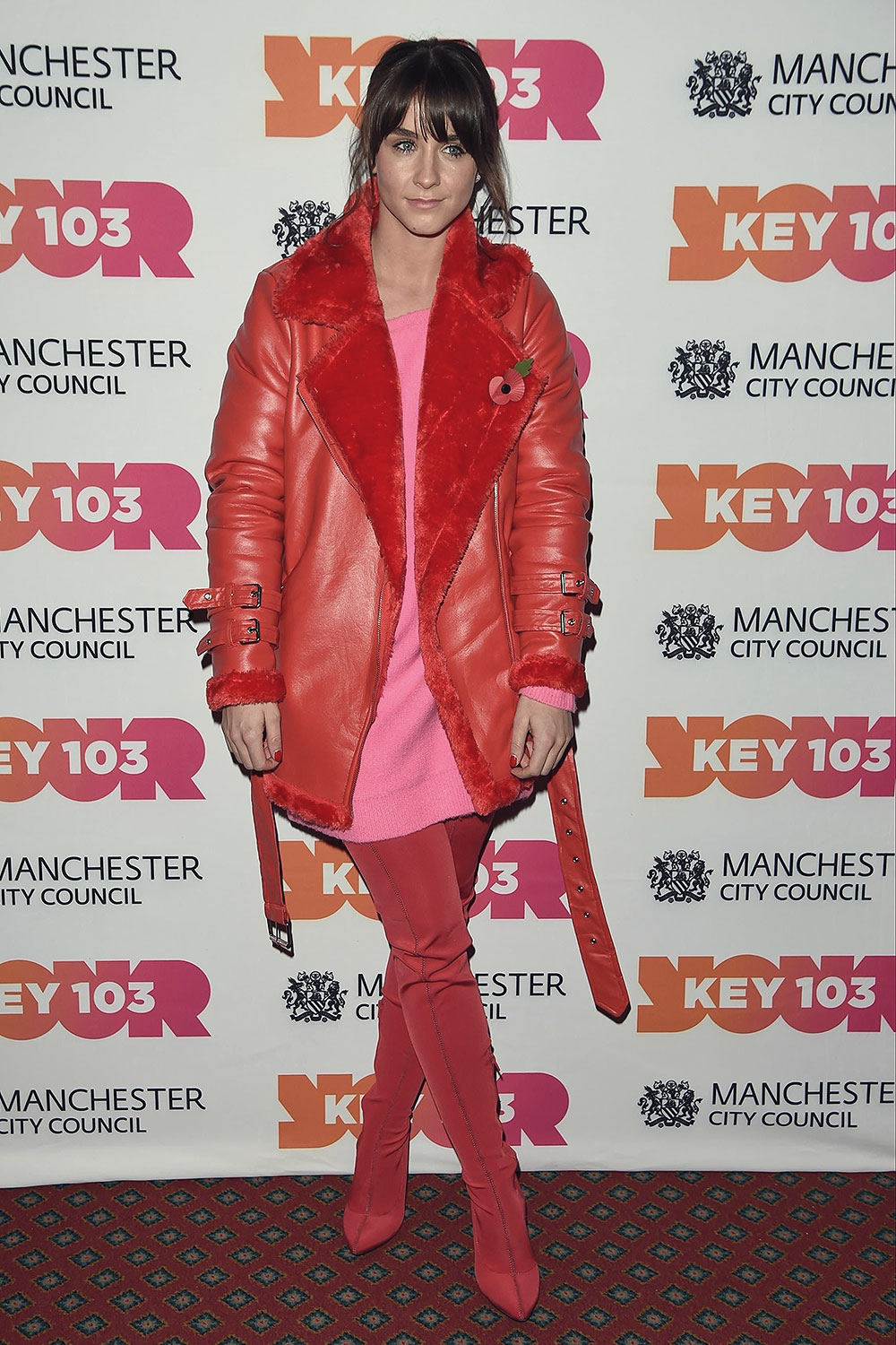 Brooke Vincent attends Manchester Xmas Switch On