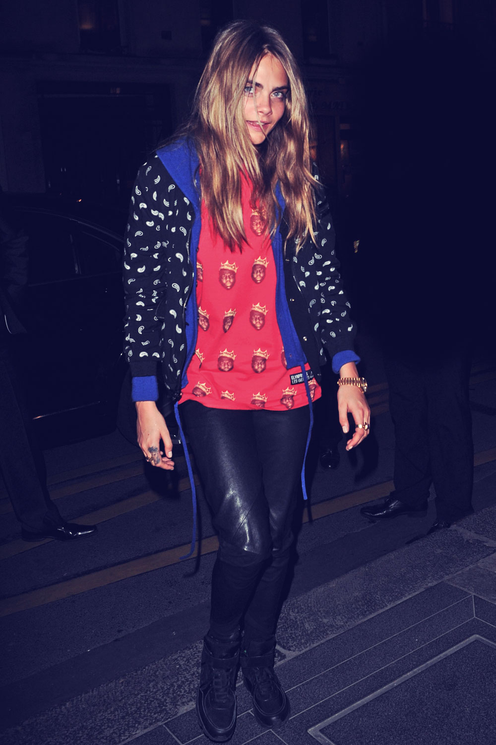 Cara Delevingne at the Le Bristol Hotel