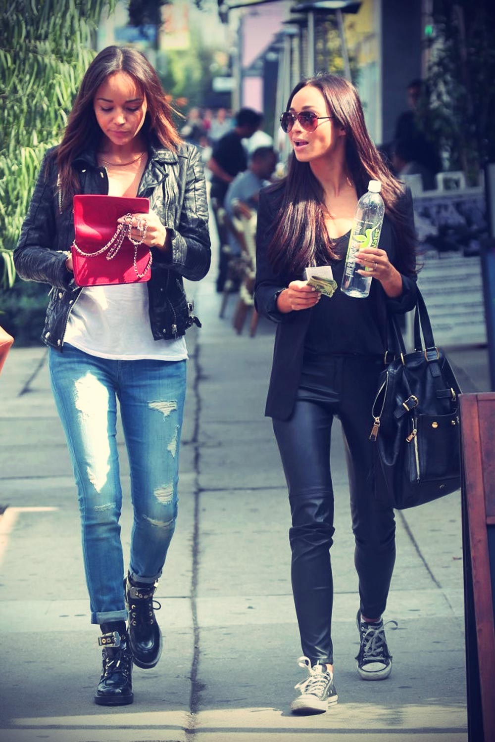 Cara Santana is all smiles after grabbing lunch at Izakaya