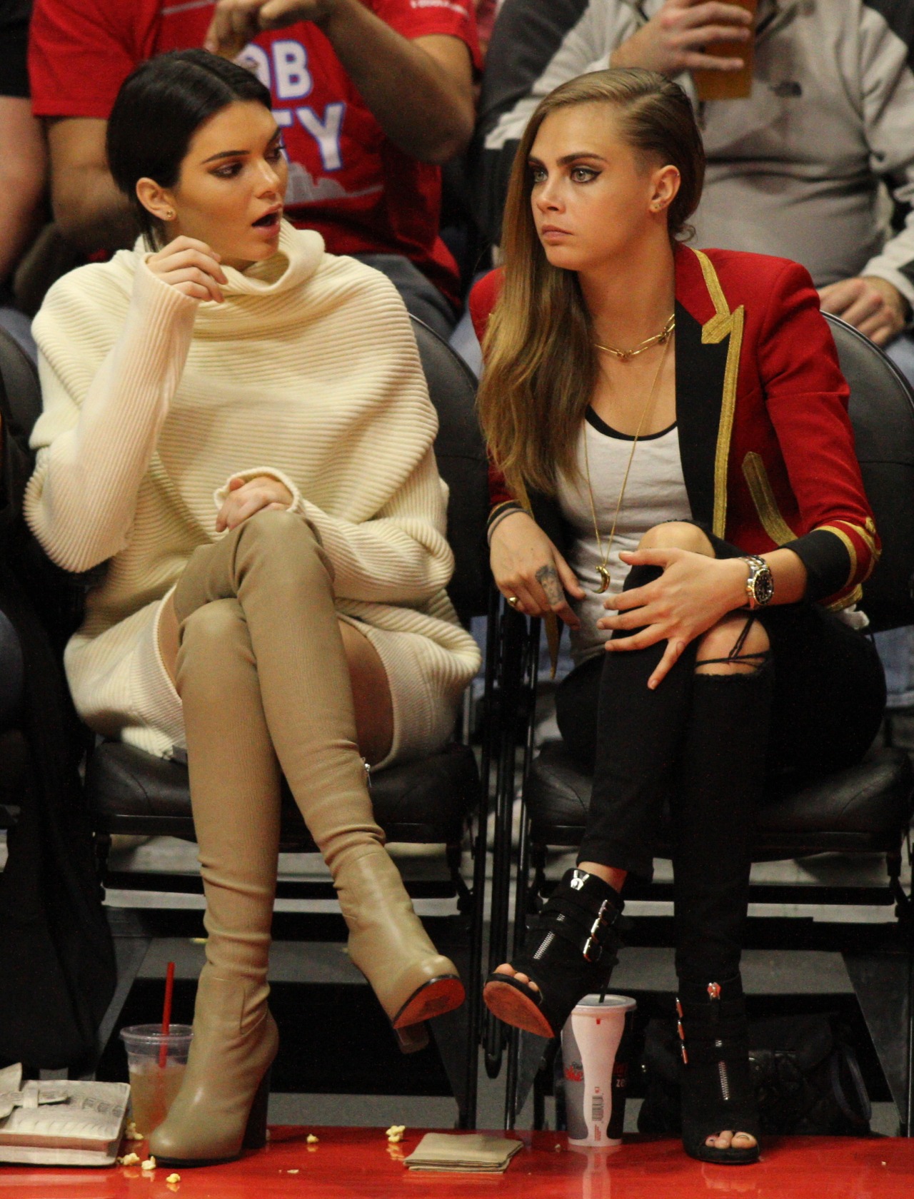 Kendall Jenner was seen enjoying the Lakers vs the Clippers