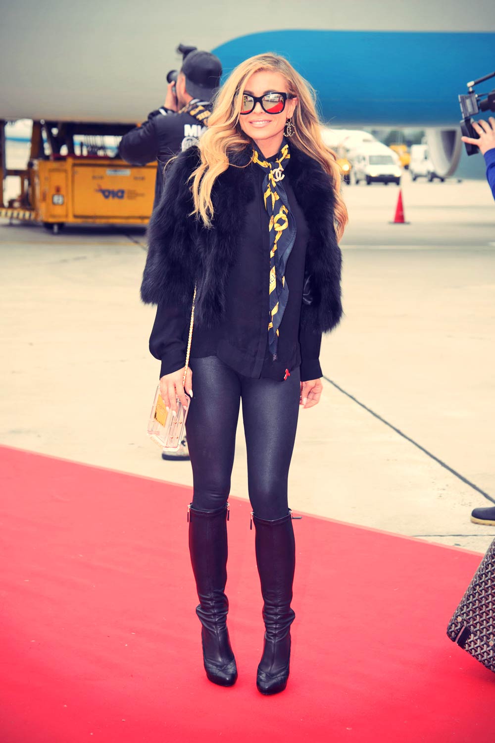 Carmen Electra arriving in Vienna