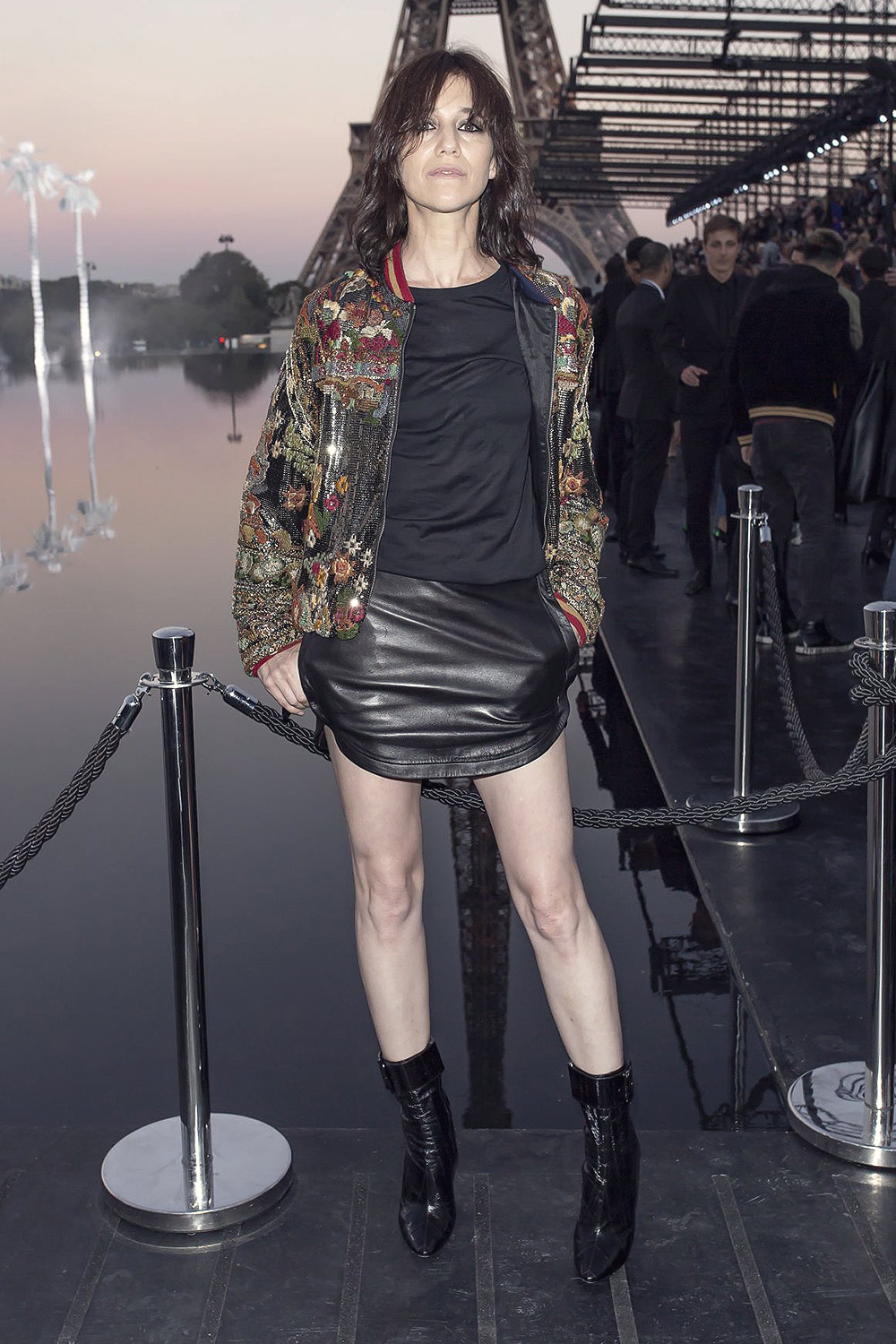 Charlotte Gainsbourg attends Saint Laurent show