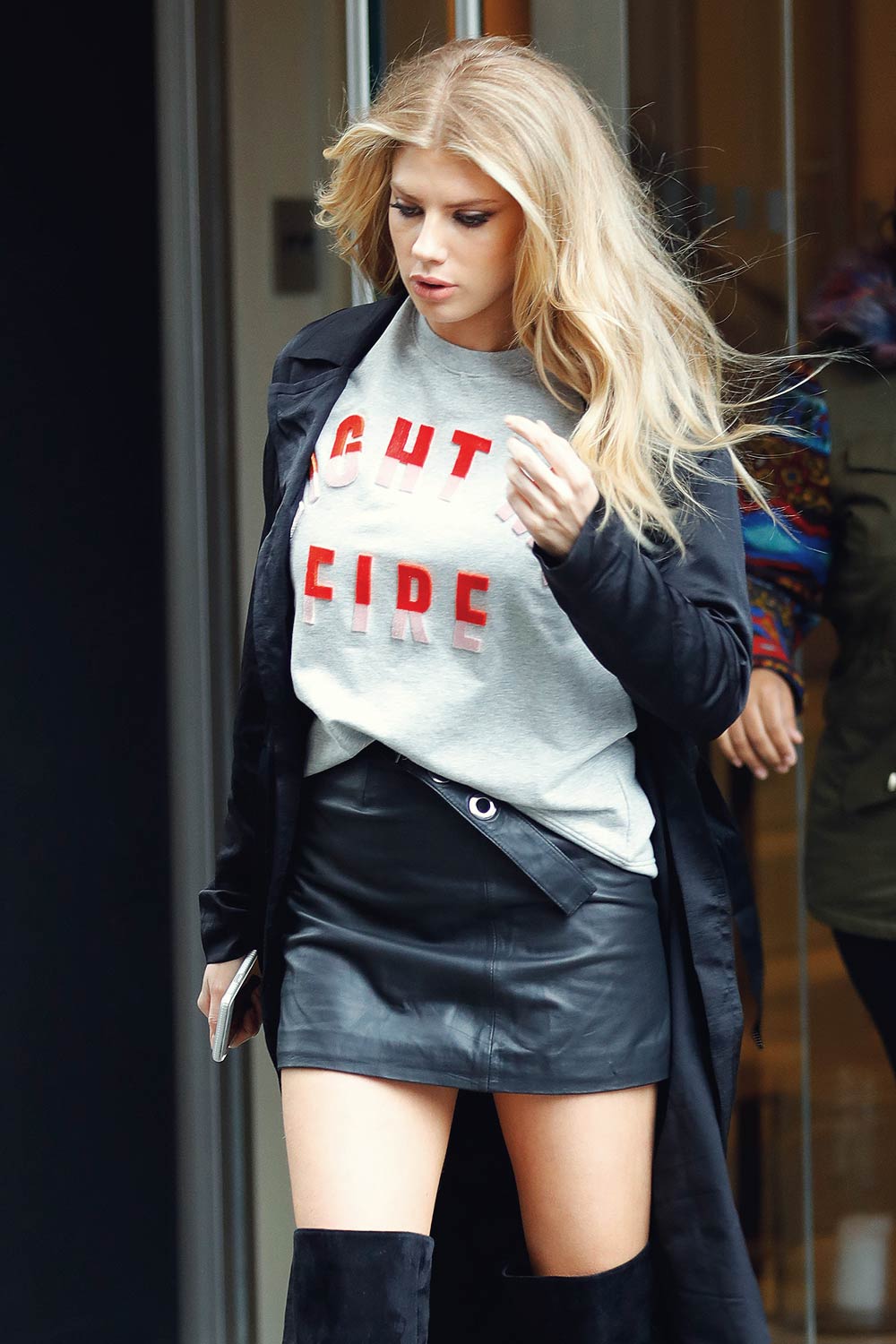 Charlotte McKinney out in NYC