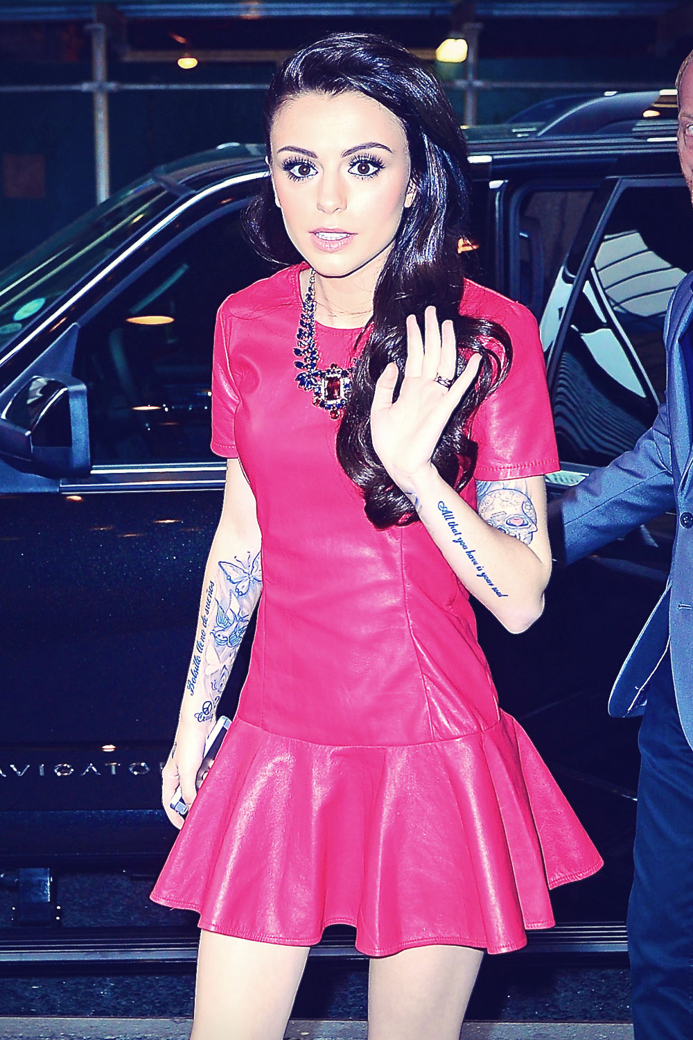 Cher Lloyd arriving at MTV Studios