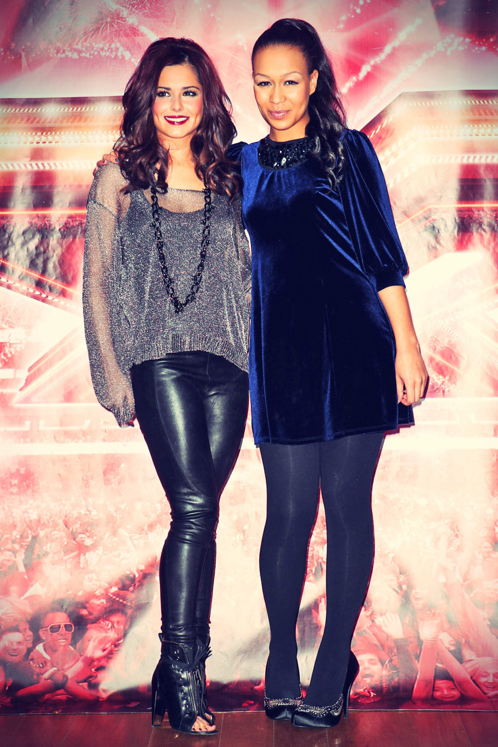 Cheryl Cole and Rebecca Ferguson pose for a photocall