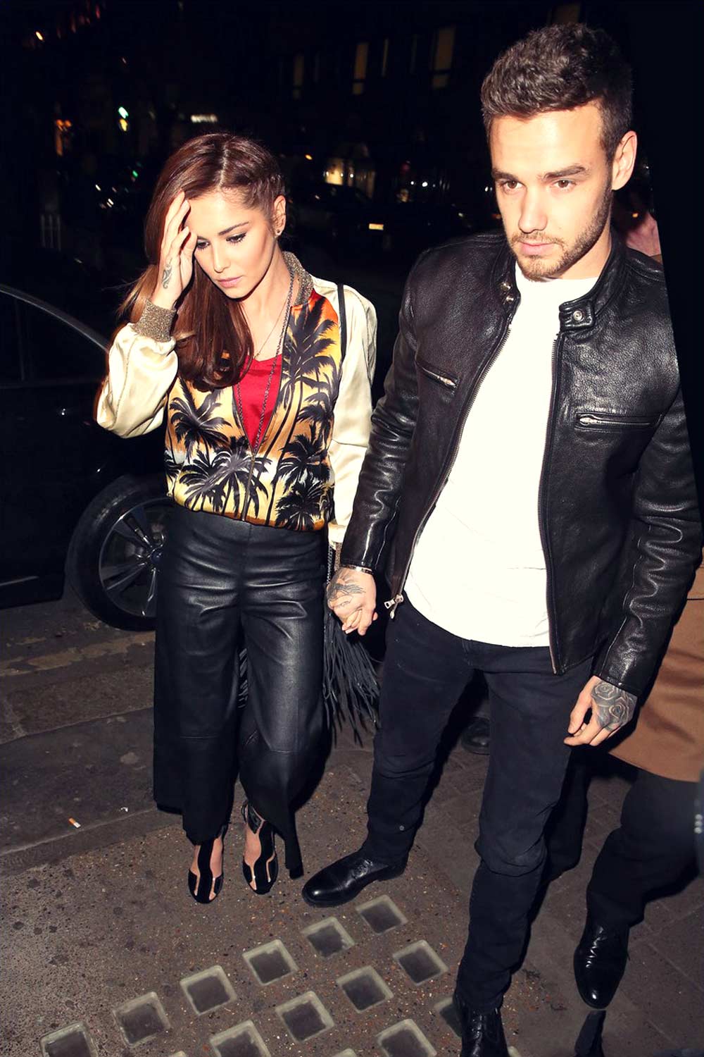 Cheryl Fernandez-Versini heads into Sexy Fish restaurant for dinner