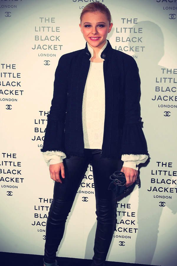Chloe Moretz at the Chanel: The Little Black Jacket private exhibition