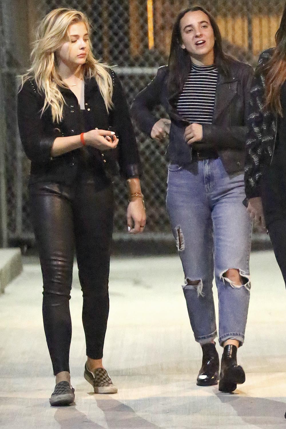 Chloe Moretz leaving Warwick nightclub