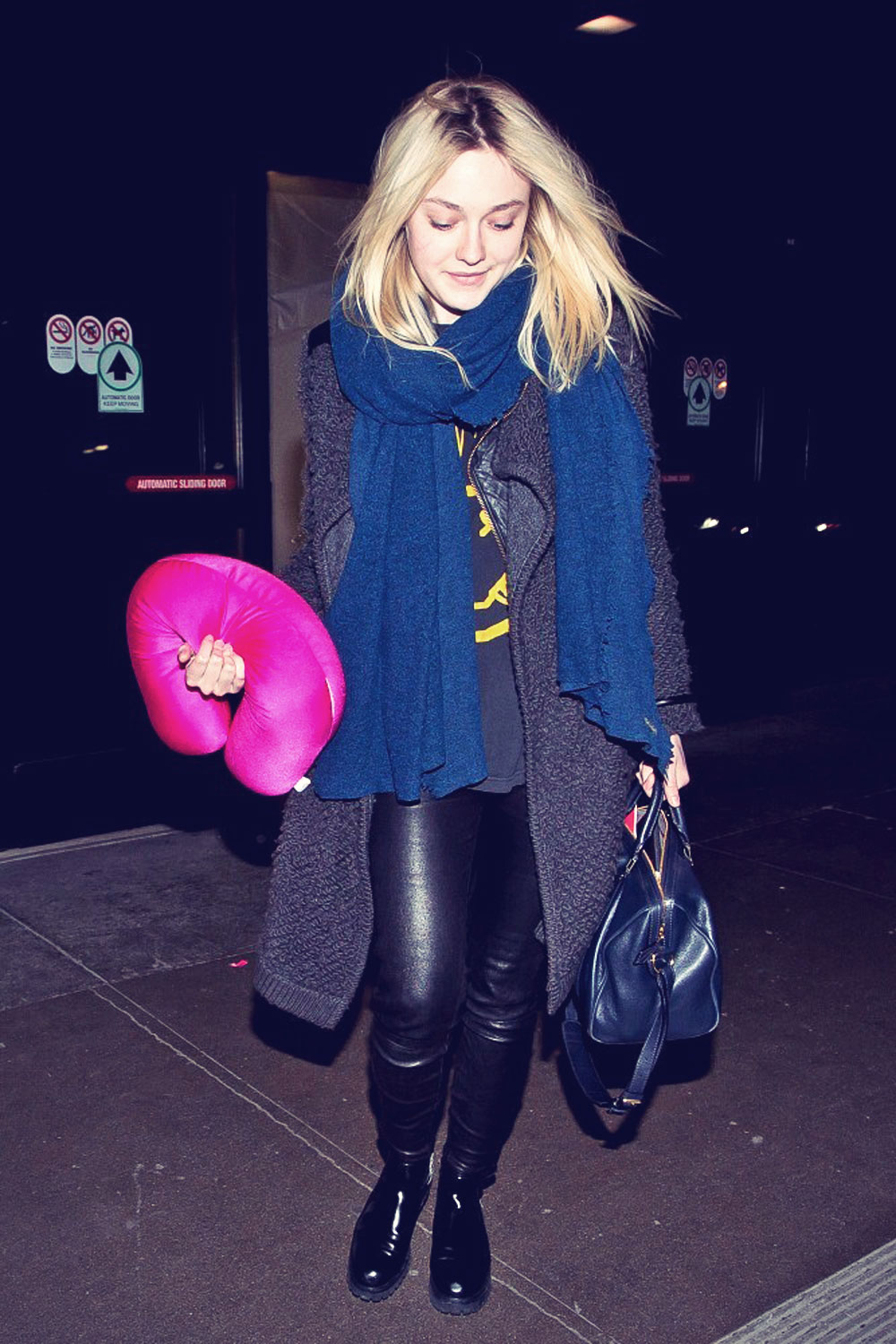 Dakota Fanning at LAX