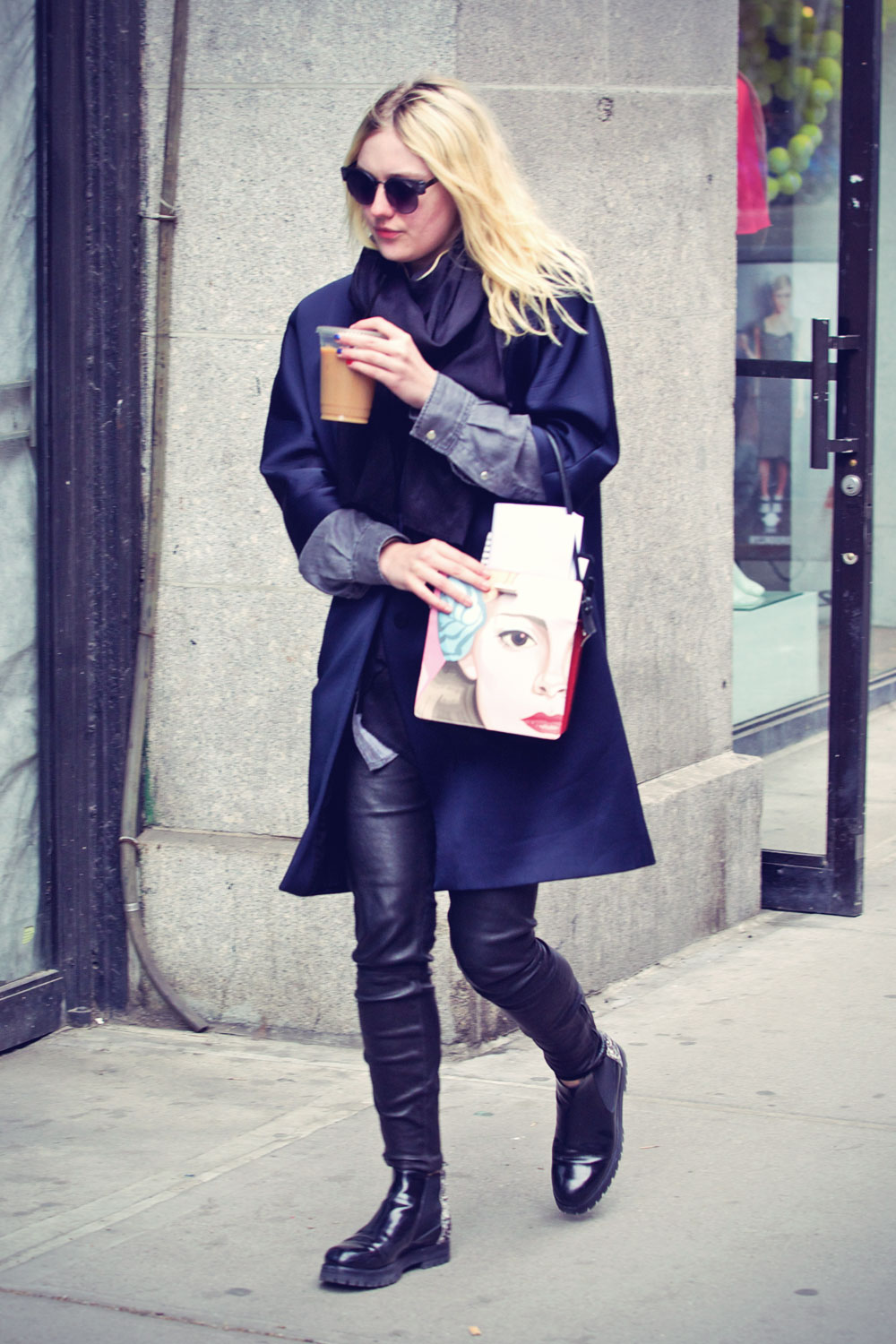 Dakota Fanning out in NYC