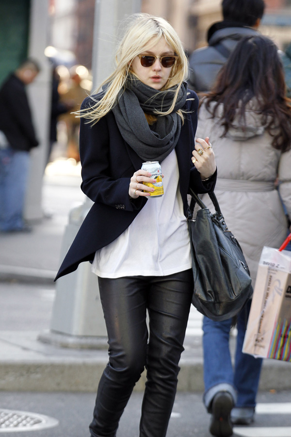 Dakota Fanning out in NYC