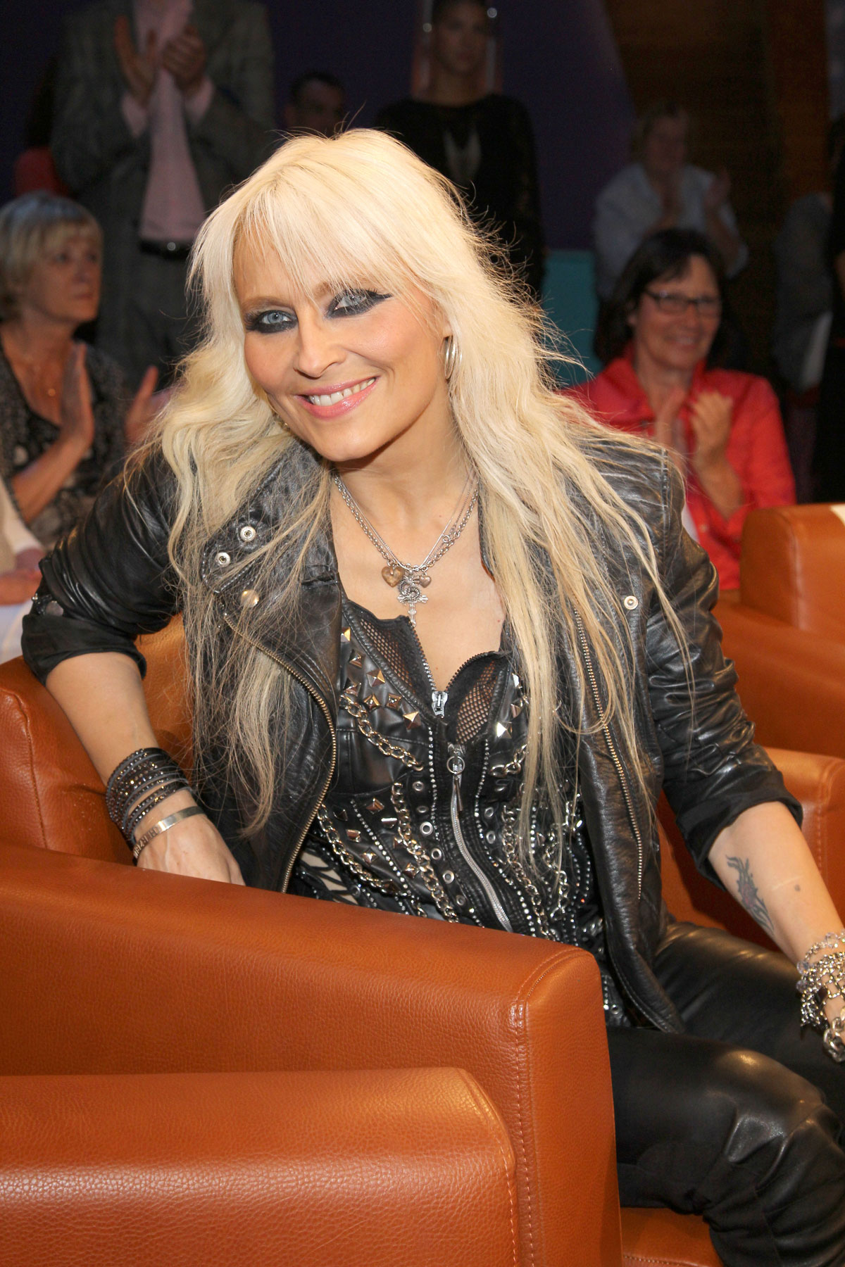 Doro Pesch attends NDR Talkshow in Hamburg