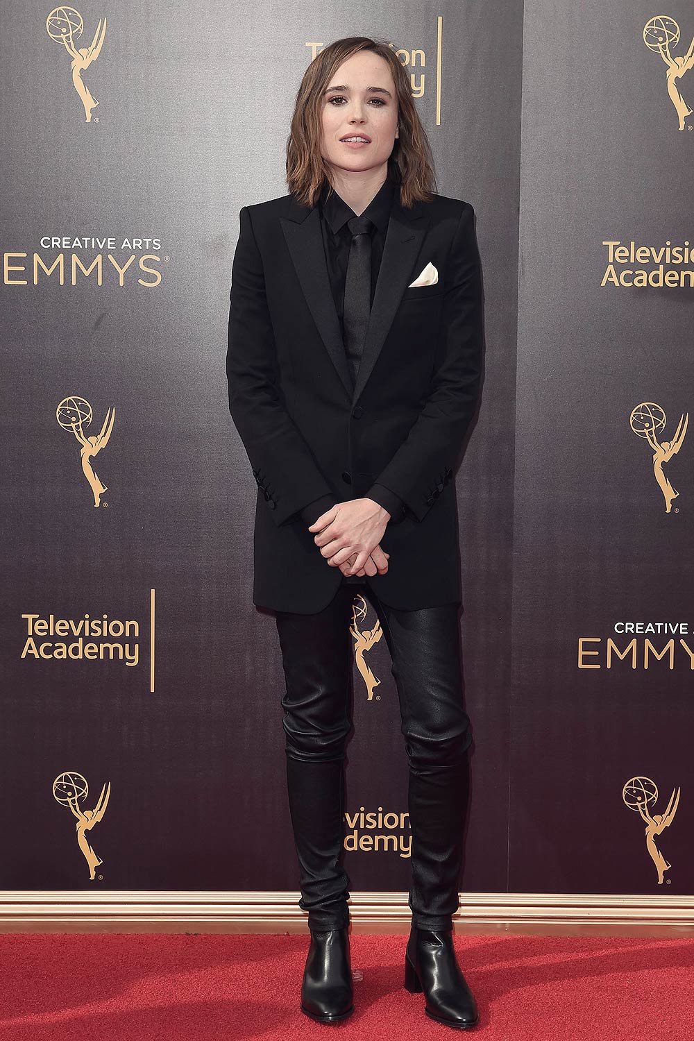 Ellen Page attends 2016 Creative Arts Emmy Awards - Leather Celebrities