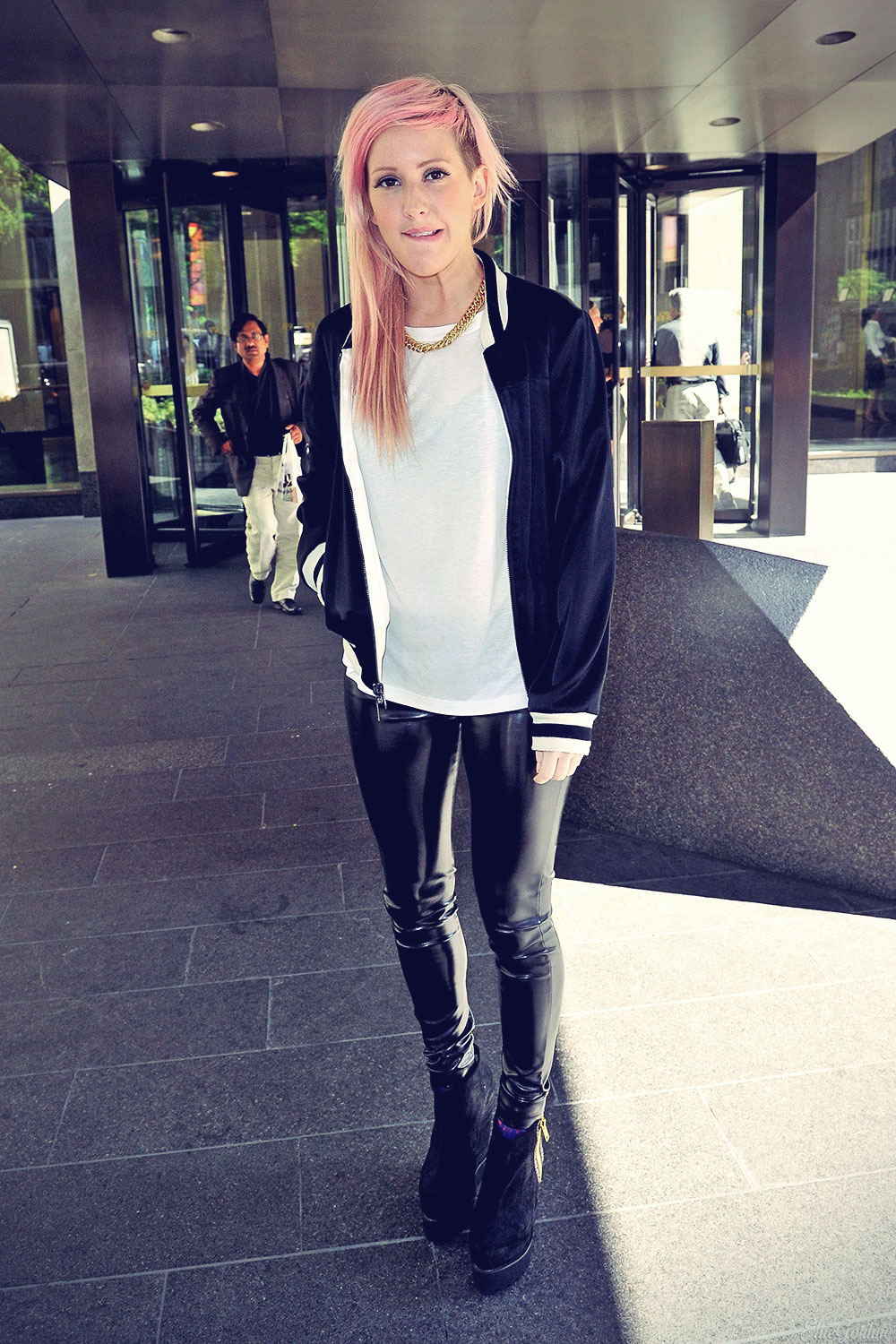 Ellie Goulding outside Sirius Studios