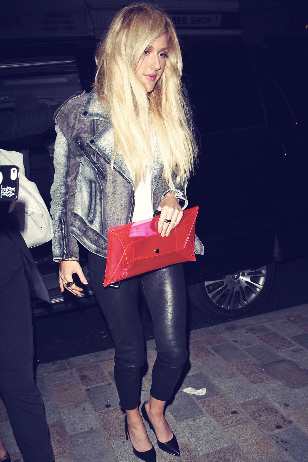 Ellie Goulding arriving at the Chiltern Firehouse hotel