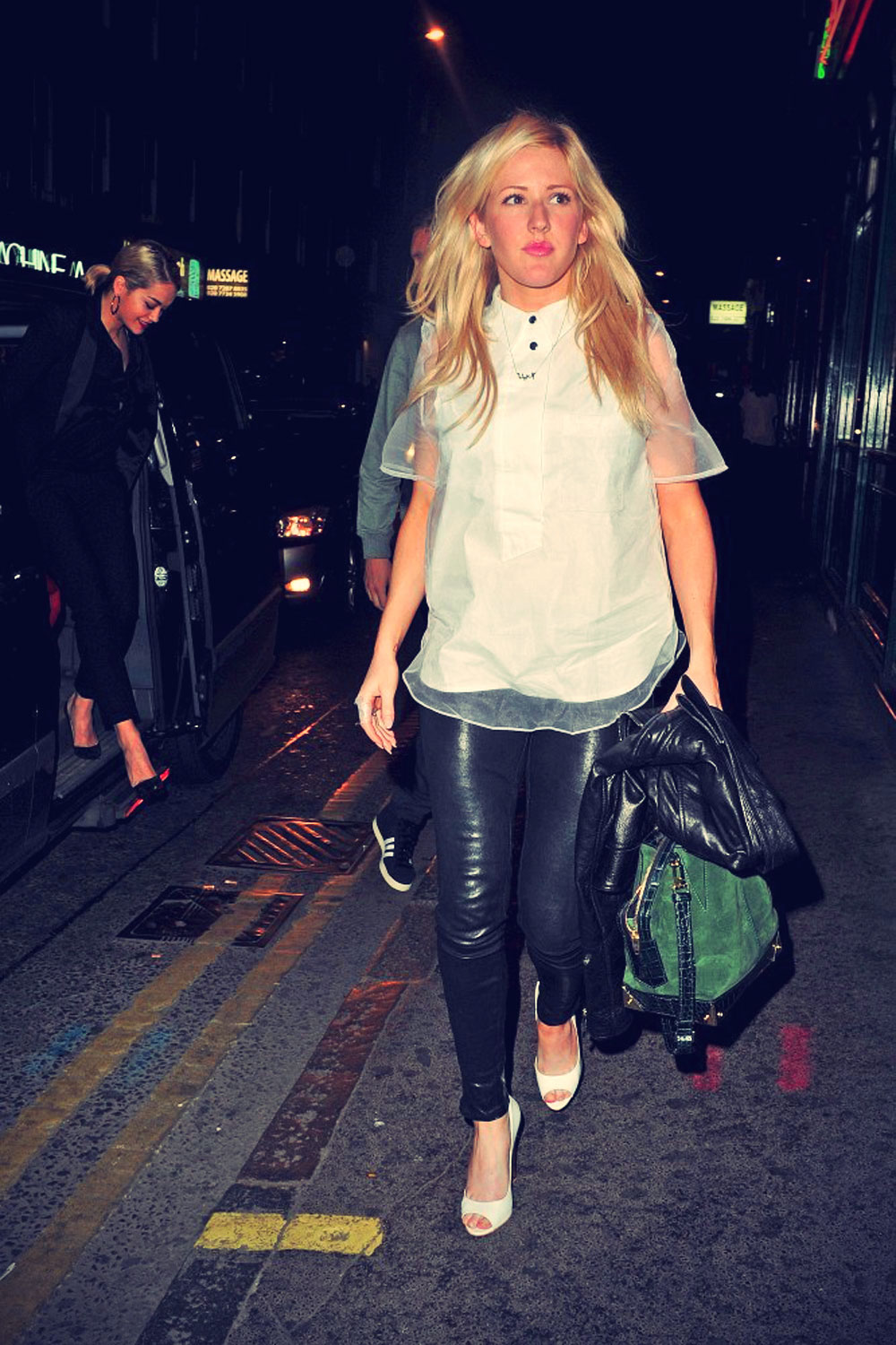 Ellie Goulding joins Rita Ora and Calvin Harris for dinner