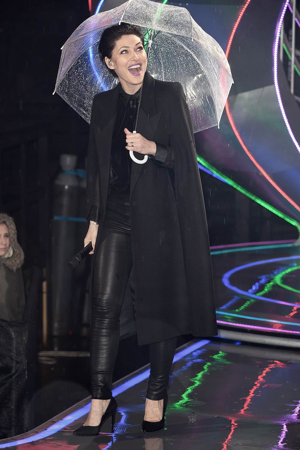Emma Willis attends Celebrity Big Brother eviction