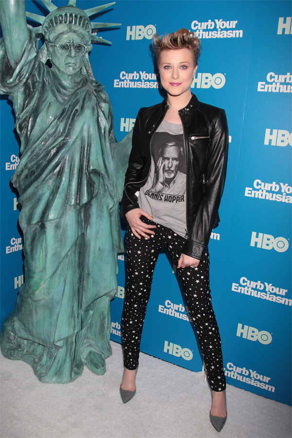 Evan Rachel Wood at Screening of the 8th Season Premiere of “Curb Your Enthusiasm” in LA