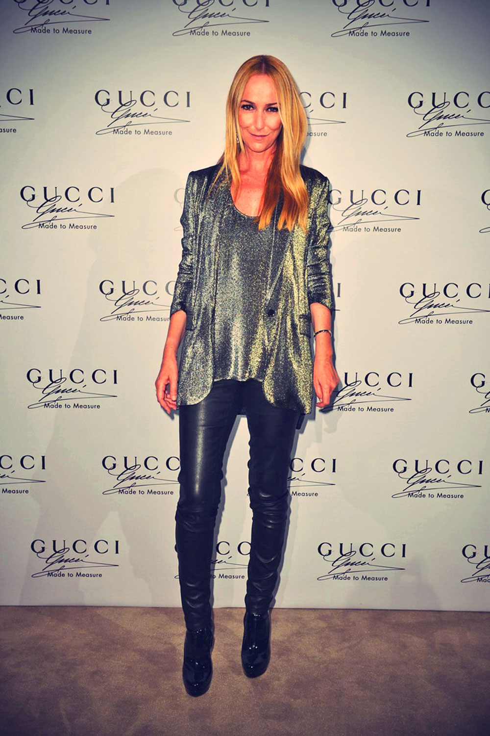 Frida Giannini attends the Guccie Made to Measure launch