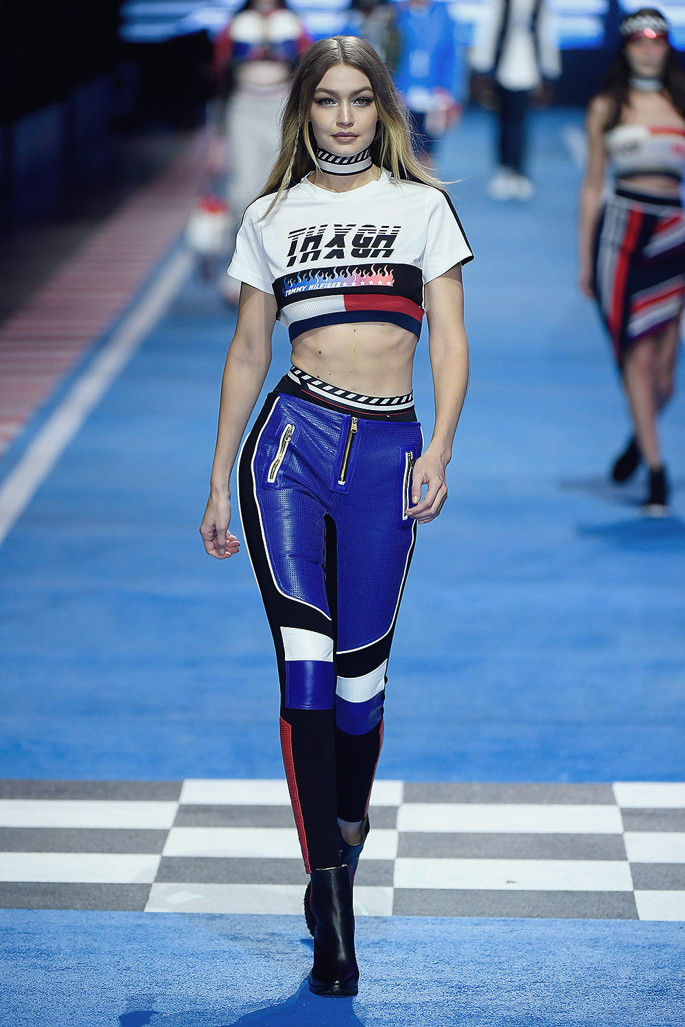 Gigi Hadid walks for the Tommy Hilfiger show