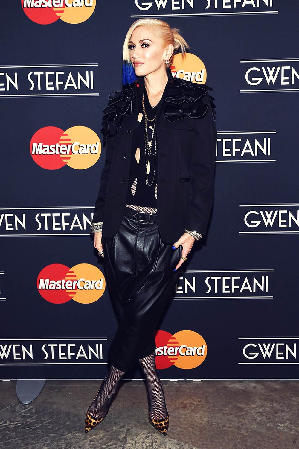 Gwen Stefani poses before a concert