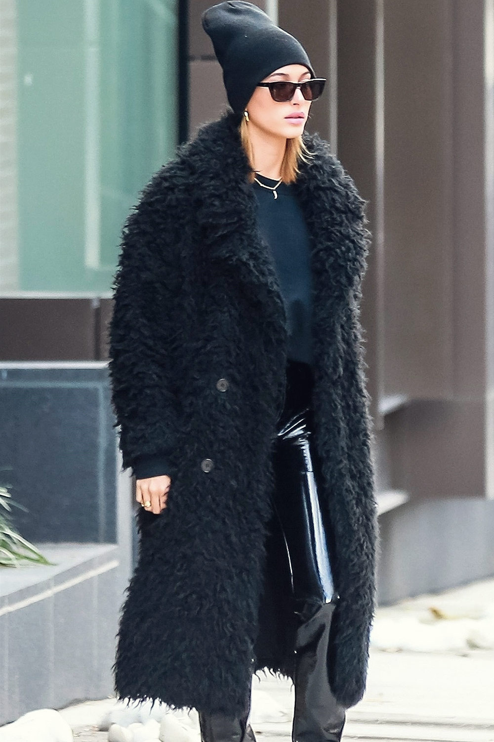 Hailey Baldwin out in NYC - Leather Celebrities